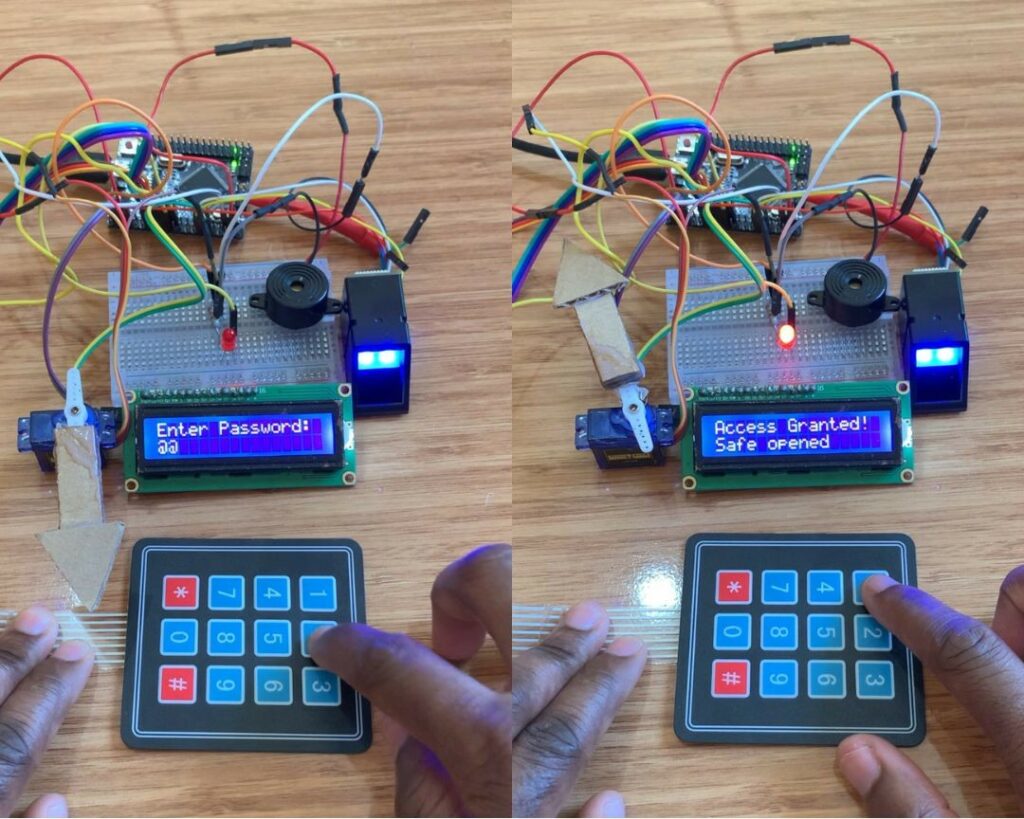 Arduino Fingerprint and Keypad Safe Lock System