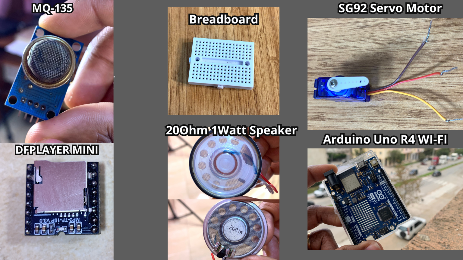 Arduino Uno R4 WiFi Smoke Detector: Automatic Door Opening and MP3 ...
