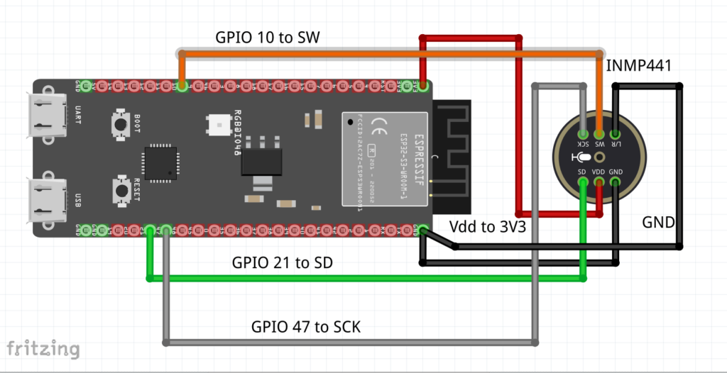 esp32-s3-inmp441-microphone-schematic