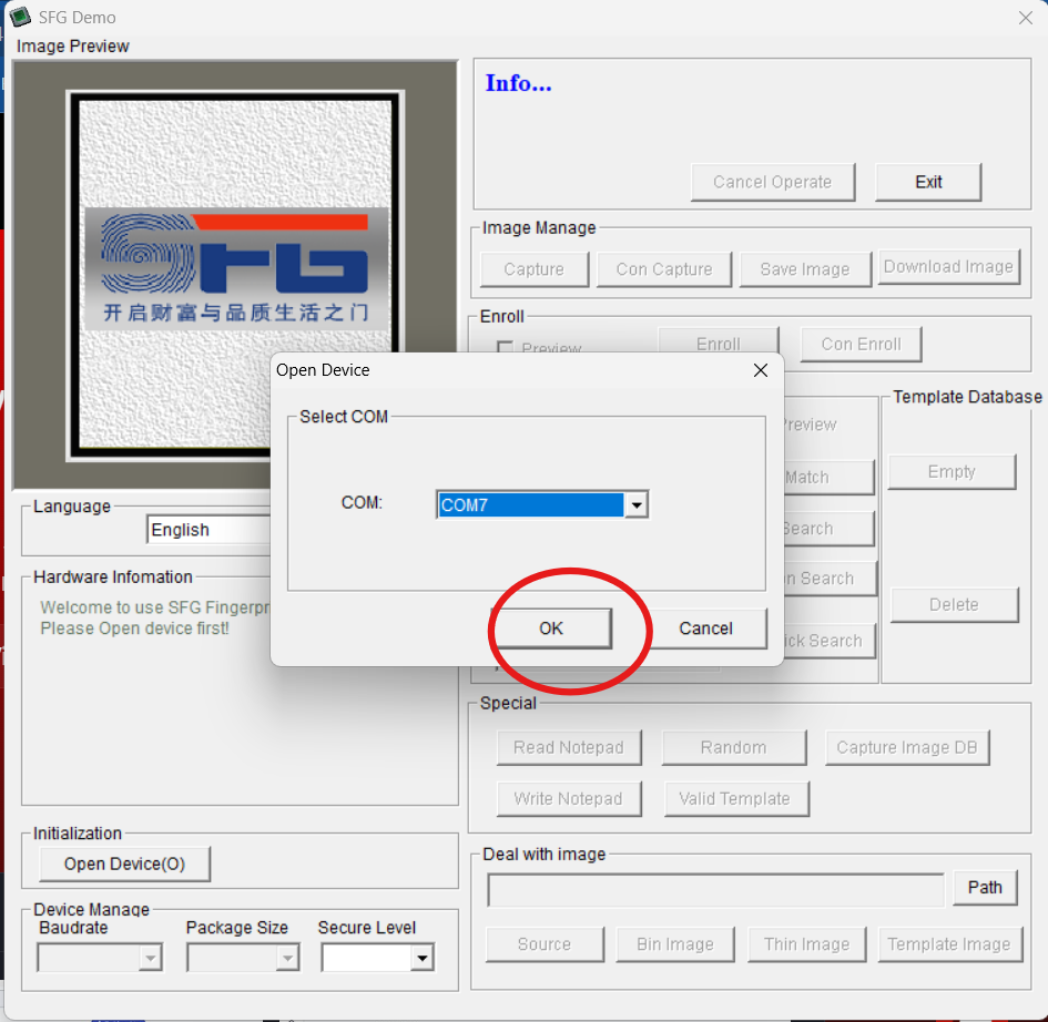 sfg_demo_software_com_port_ok